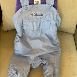 Columbia Infant Snowsuit in Periwinkle Blue and Lavender